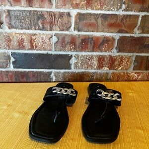 Time And Tru Black Sandals Women’s Size:9